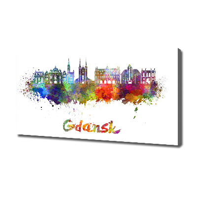 Foto obraz na płótnie Kolorowy Gdańsk