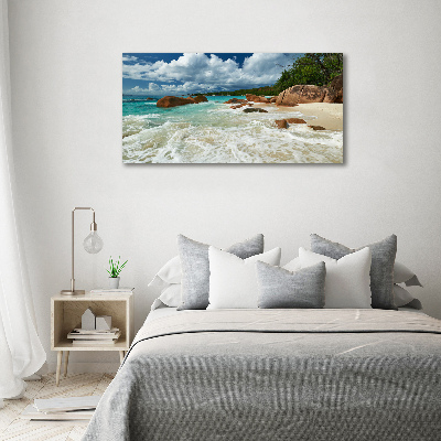 Foto obraz na płótnie Plaża Seszele
