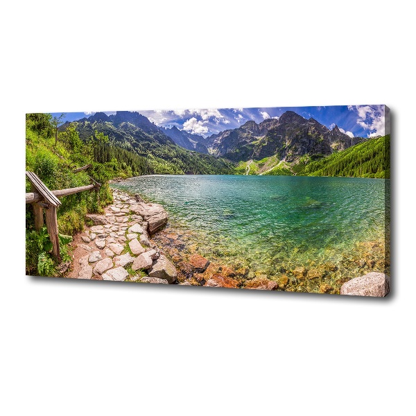 Foto obraz na płótnie Morskie oko Tatry