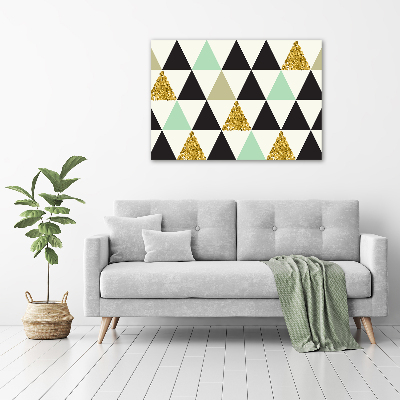 Foto obraz na płótnie Kolorowe trójkąty