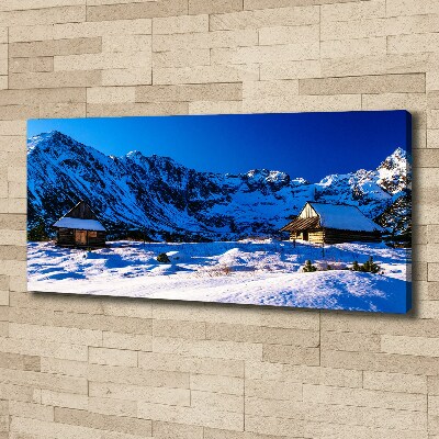 Foto obraz na płótnie Domy w Tatrach