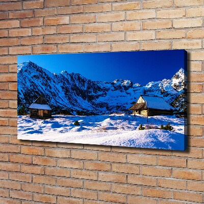 Foto obraz na płótnie Domy w Tatrach