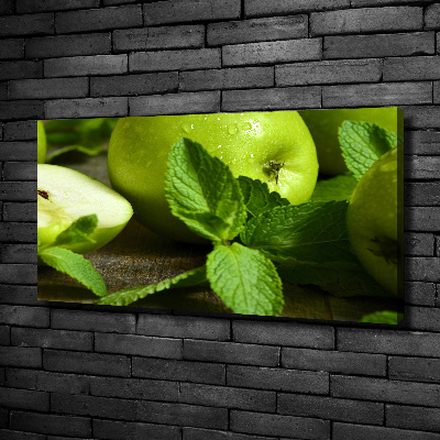Foto obraz na płótnie Zielone jabłka
