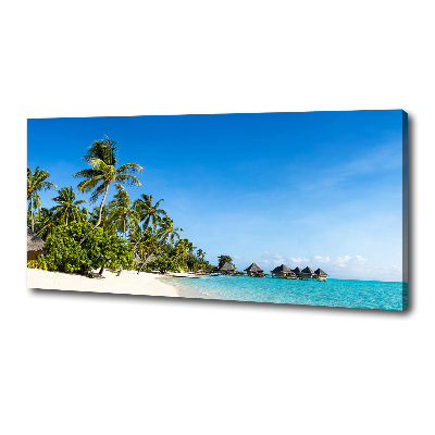 Foto obraz na płótnie Plaża na Karaibach