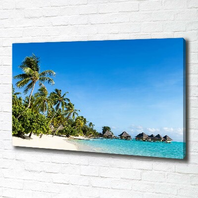 Foto obraz na płótnie Plaża na Karaibach