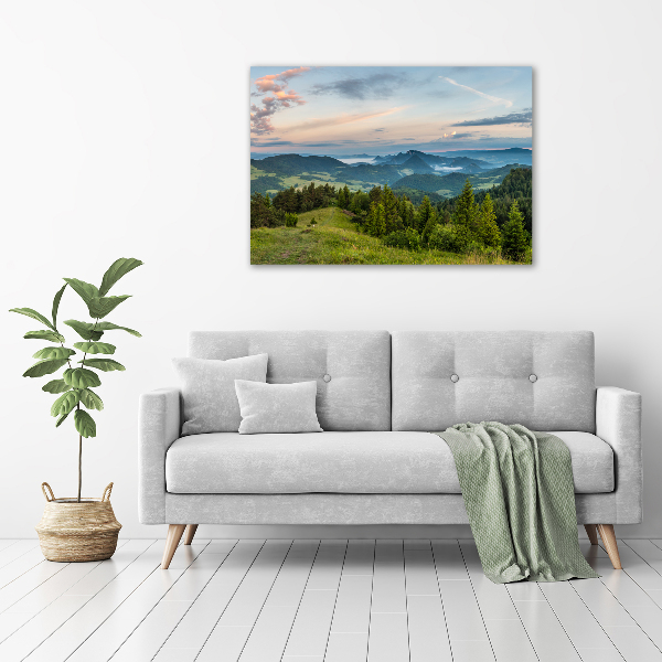 Foto obraz na płótnie Panorama Pieniny