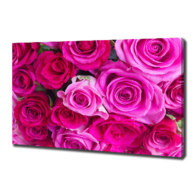Foto obraz na płótnie Bukiet różowych róż