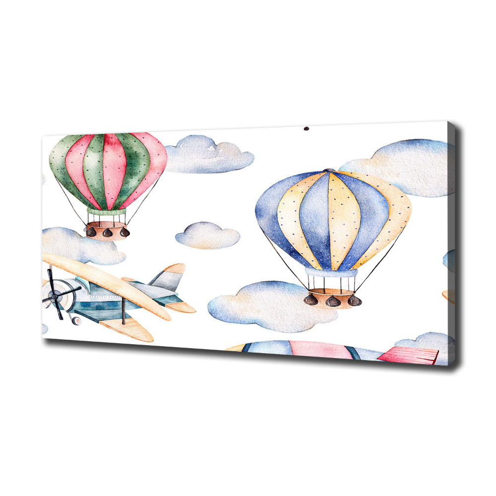 Foto obraz na płótnie Samoloty i balony