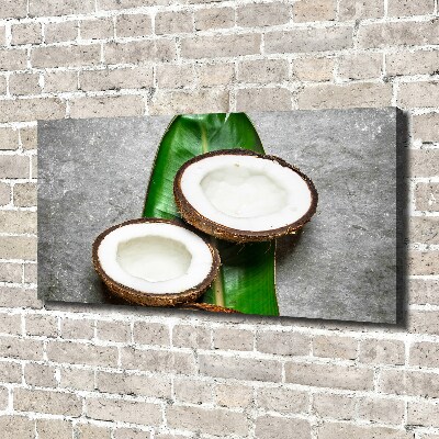 Foto obraz na płótnie Połówki kokosu