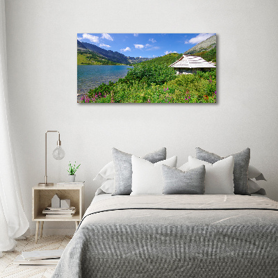 Foto obraz na płótnie Domek w Tatrach