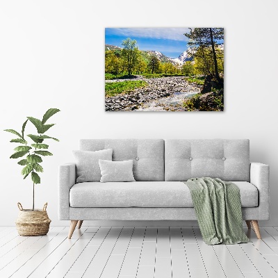 Foto obraz na płótnie Rzeka w górach