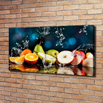 Duży Foto obraz na płótnie Owoce i woda