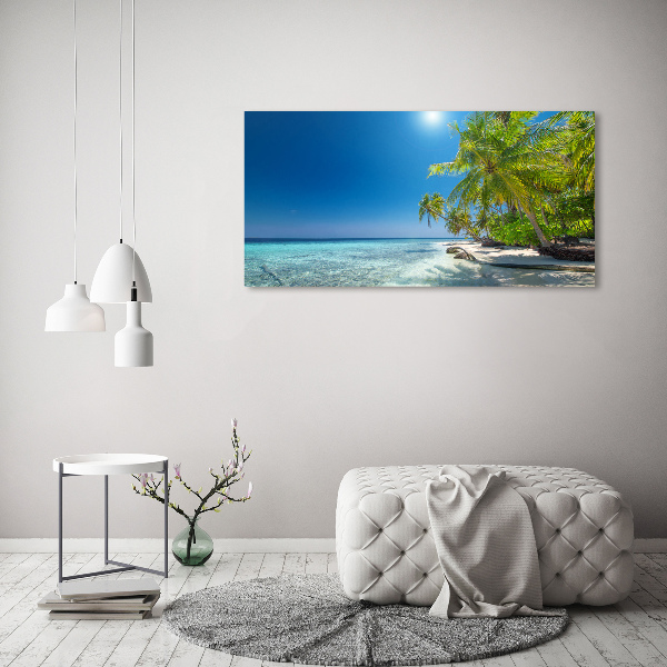 Foto obraz na płótnie Malediwy plaża