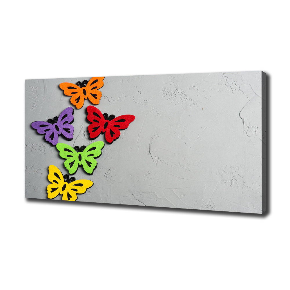 Foto obraz na płótnie Kolorowe motyle