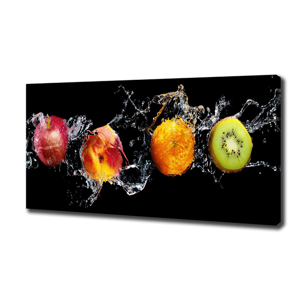 Duży Foto obraz na płótnie Owoce i woda