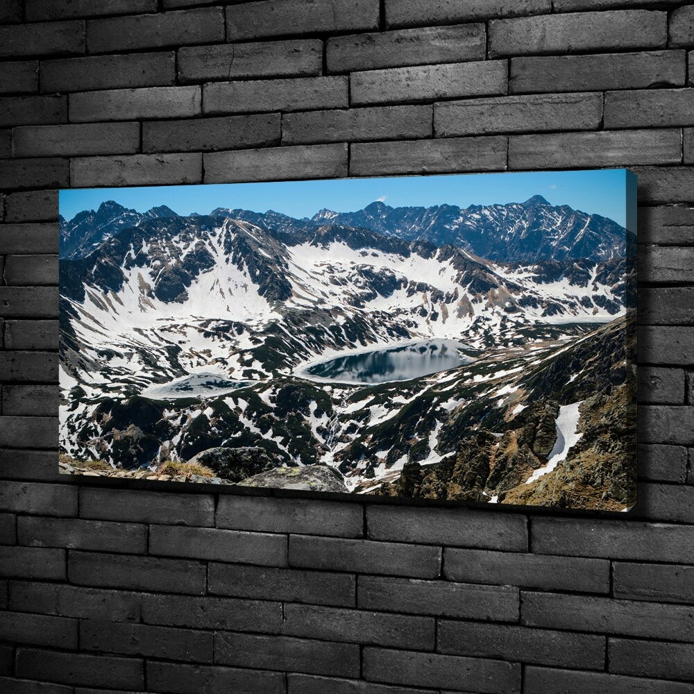 Foto obraz na płótnie Jezioro w Tatrach
