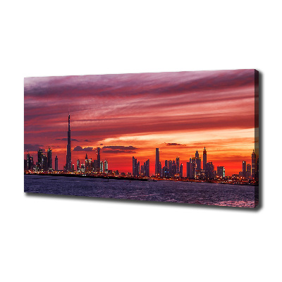 Foto obraz na płótnie Zachód słońca Dubaj
