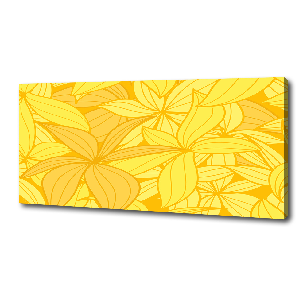 Foto obraz na płótnie Żółte kwiaty tło