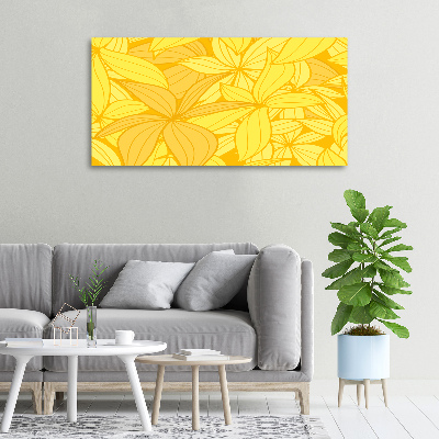 Foto obraz na płótnie Żółte kwiaty tło