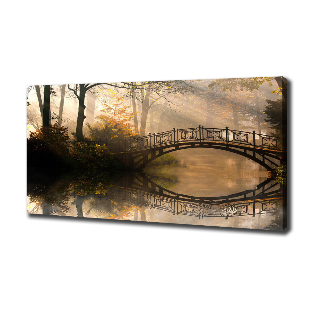 Foto obraz na płótnie Stary most jesienią