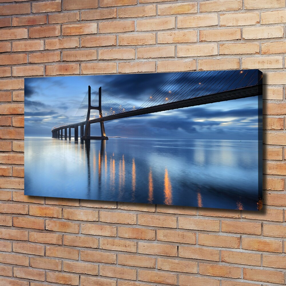 Foto obraz na płótnie Oświetlony most