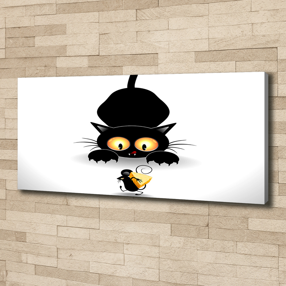 Foto obraz canvas Kot i mysz