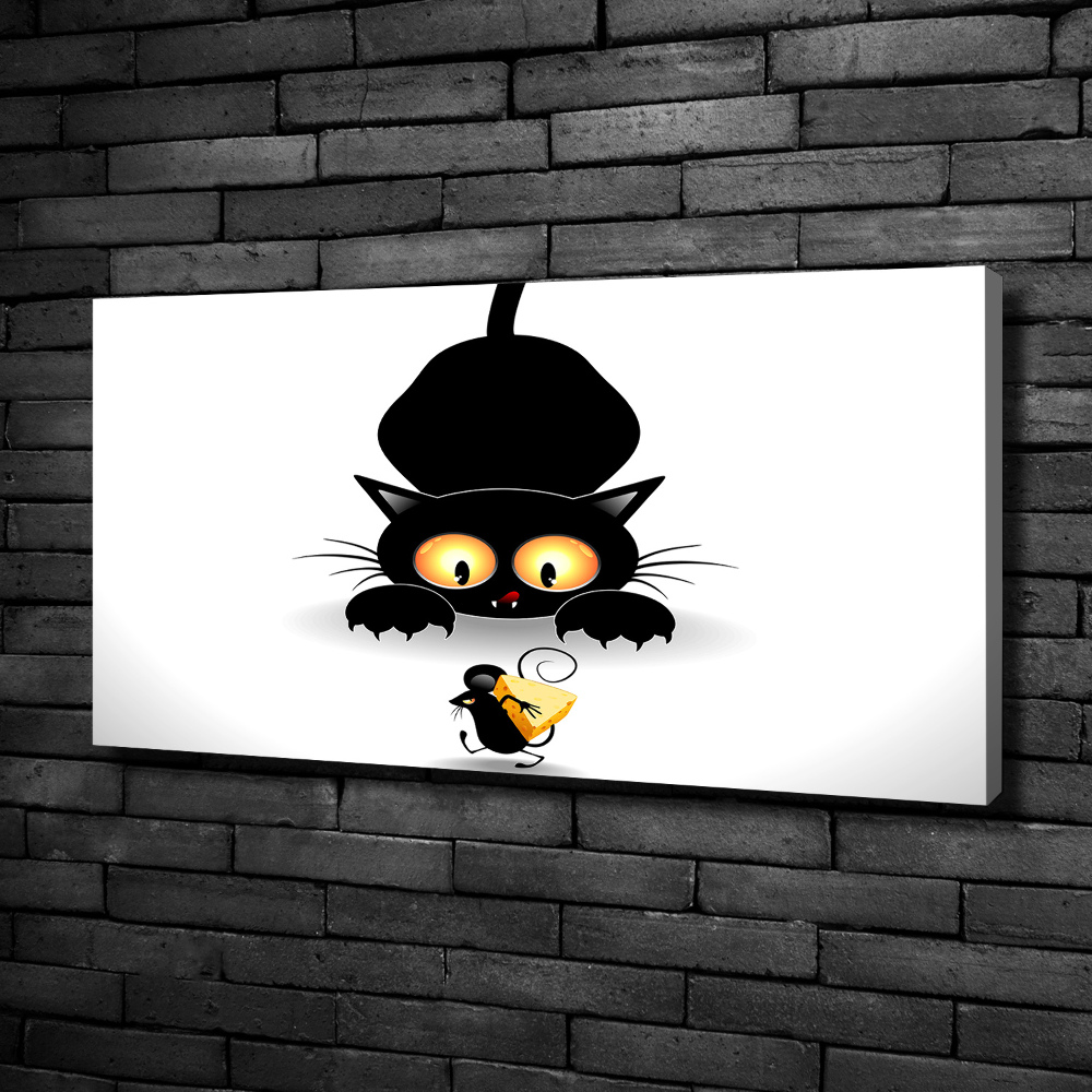Foto obraz canvas Kot i mysz