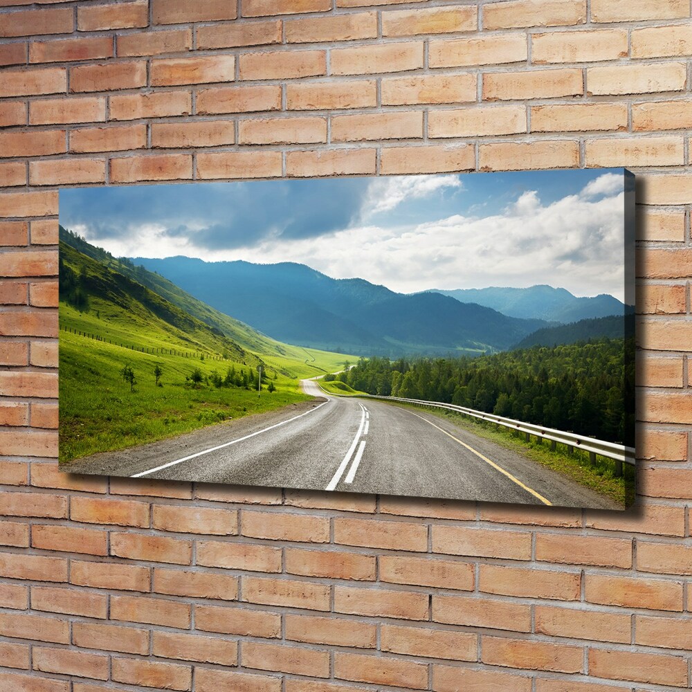 Foto obraz na płótnie Droga w górach