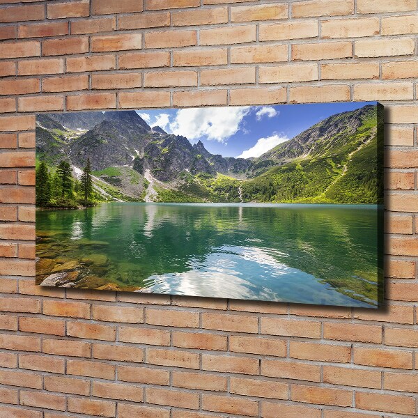 Foto obraz na płótnie Morskie oko Tatry