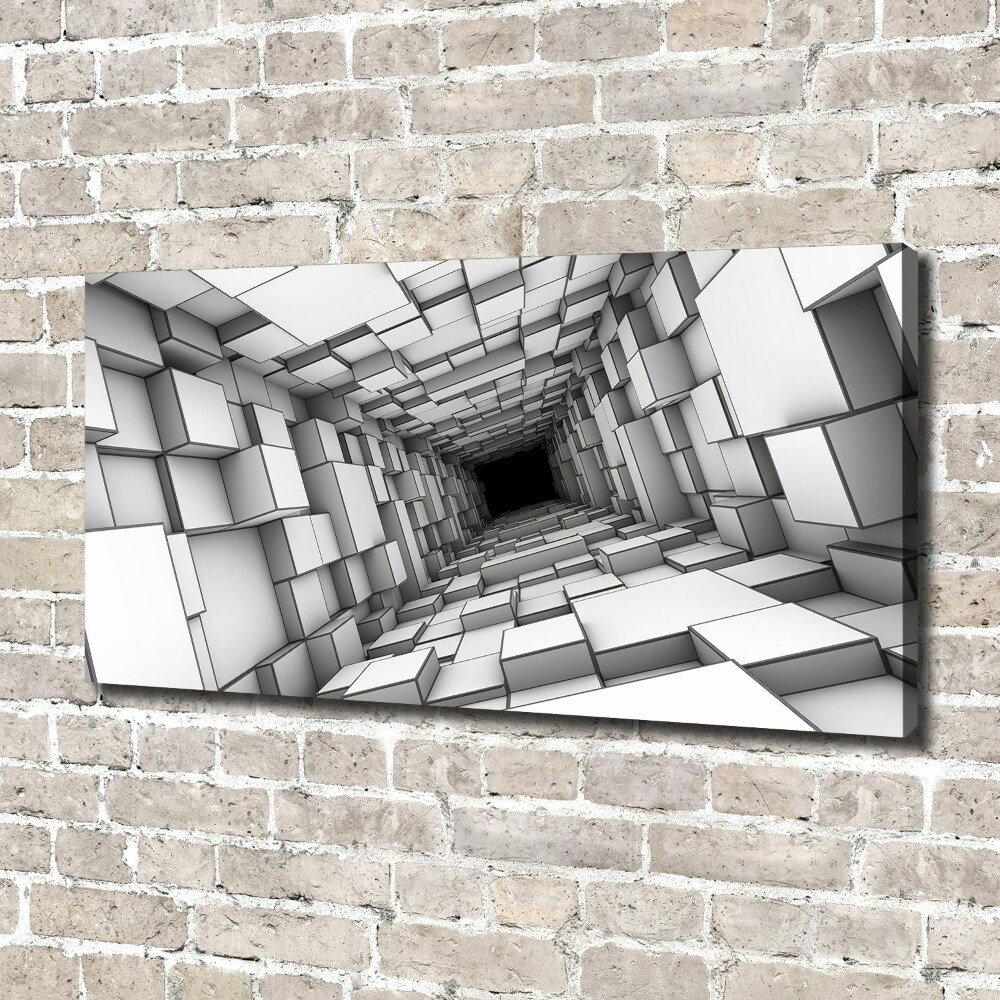 Foto obraz na płótnie Tunel z sześcianów