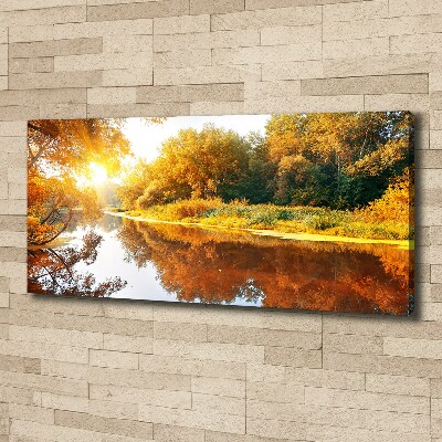 Foto obraz na płótnie Rzeka jesienią