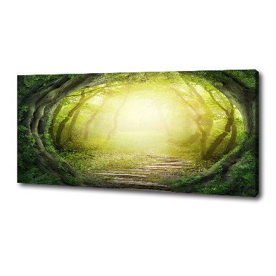 Foto obraz na płótnie Tunel z drzew