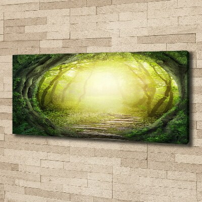 Foto obraz na płótnie Tunel z drzew
