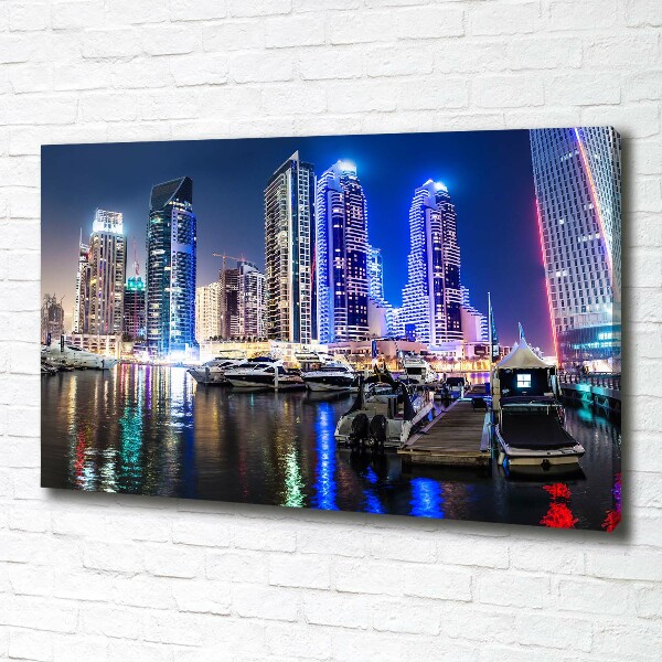 Foto obraz canvas Dubaj nocą