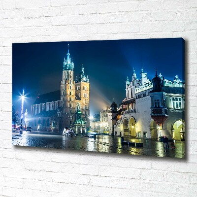 Foto obraz canvas Kraków nocą