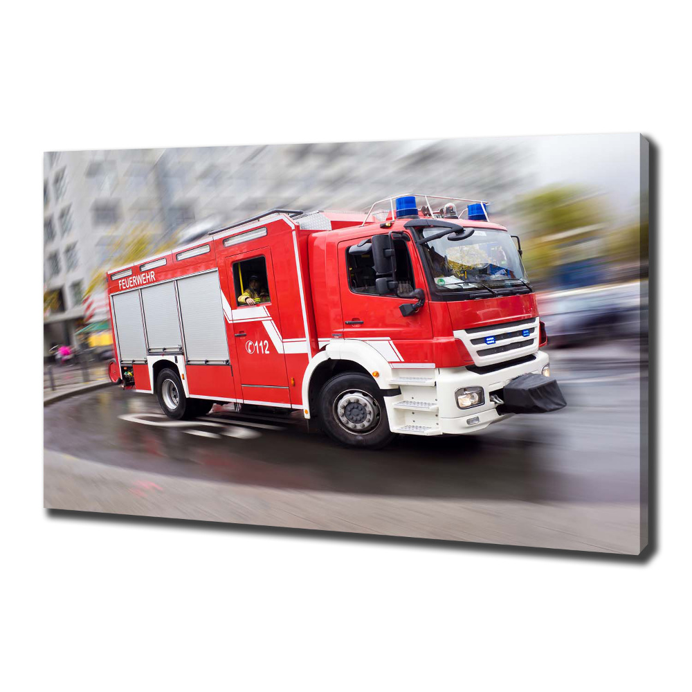 Foto obraz na płótnie Wóz strażacki
