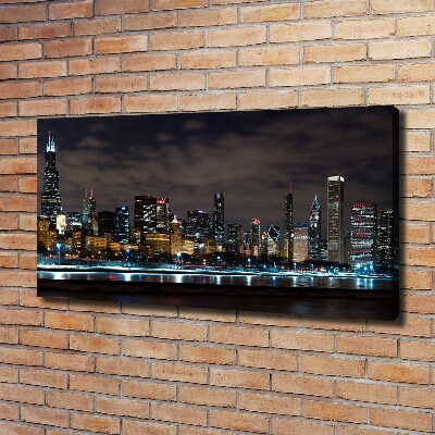 Duży Foto obraz na płótnie Chicago nocą