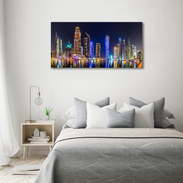 Foto obraz canvas Dubaj nocą