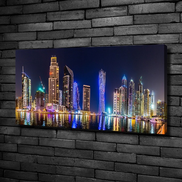 Foto obraz canvas Dubaj nocą