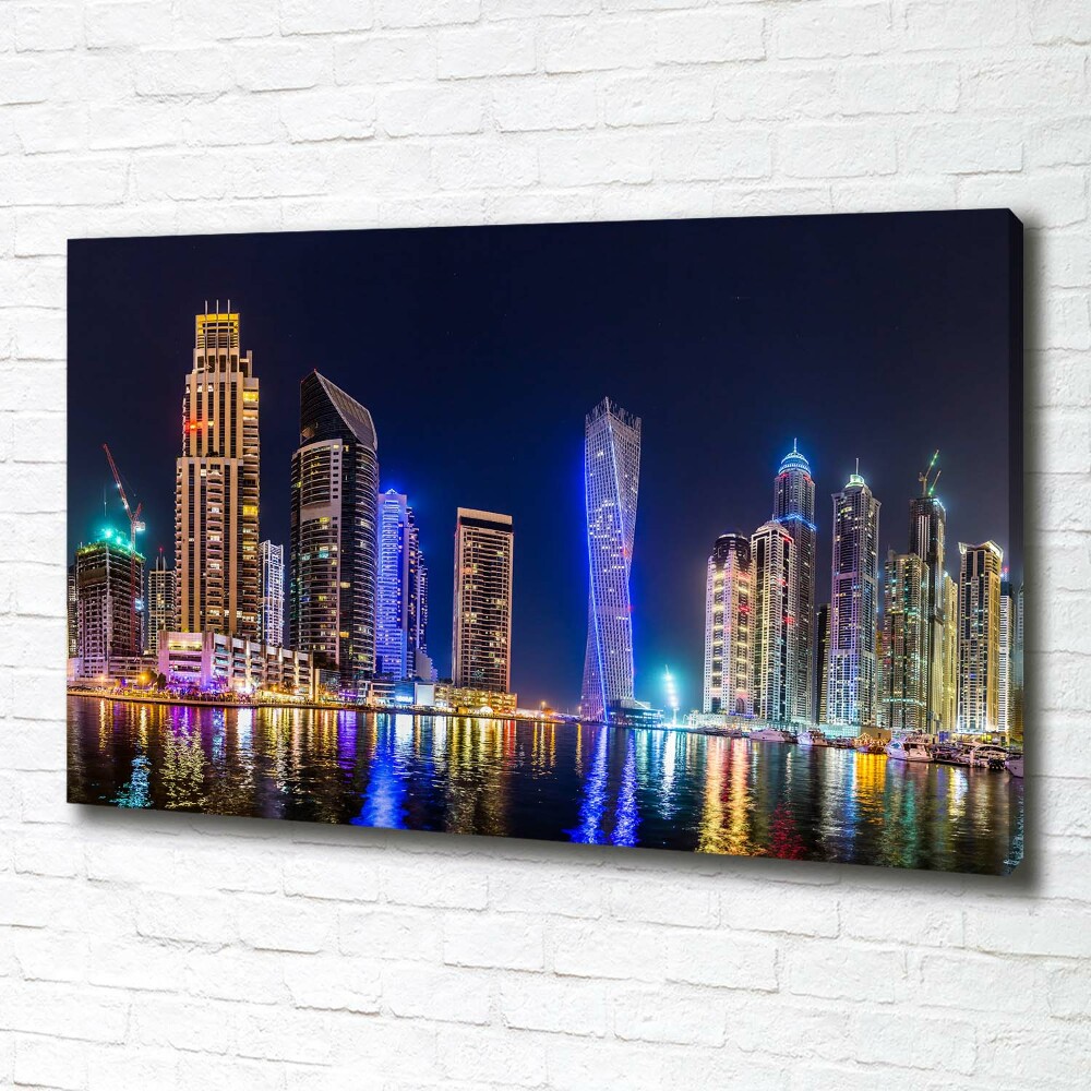 Foto obraz canvas Dubaj nocą