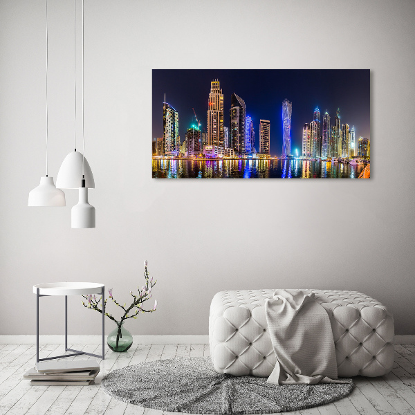 Foto obraz canvas Dubaj nocą