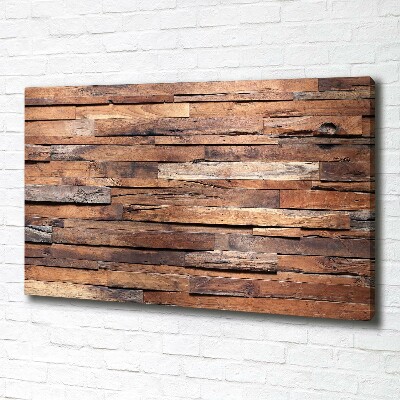 Foto obraz na płótnie Drewniana ściana