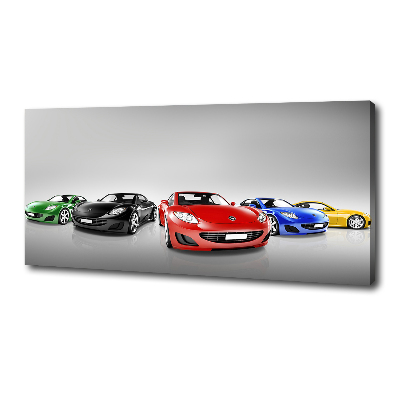 Foto obraz na płótnie Kolorowe samochody
