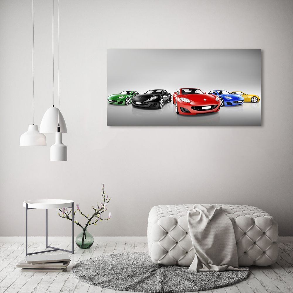 Foto obraz na płótnie Kolorowe samochody