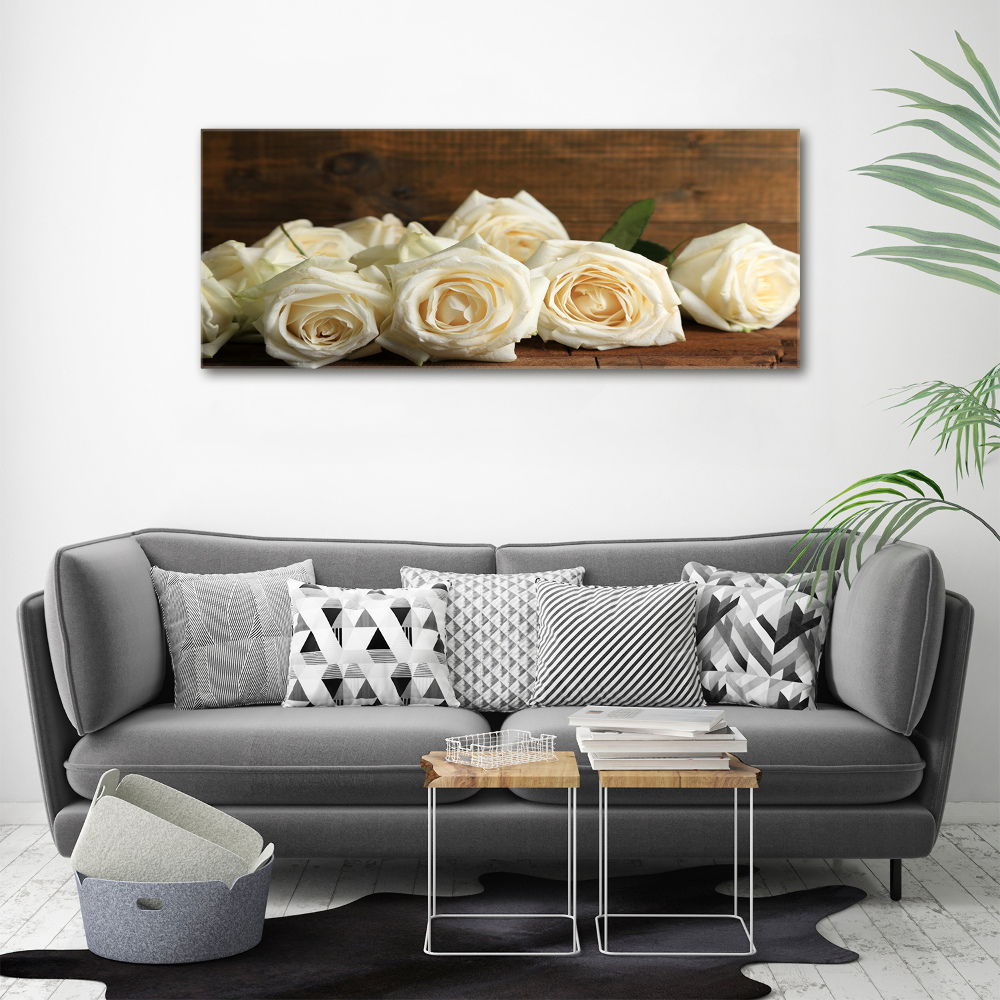 Foto obraz canvas Białe róże