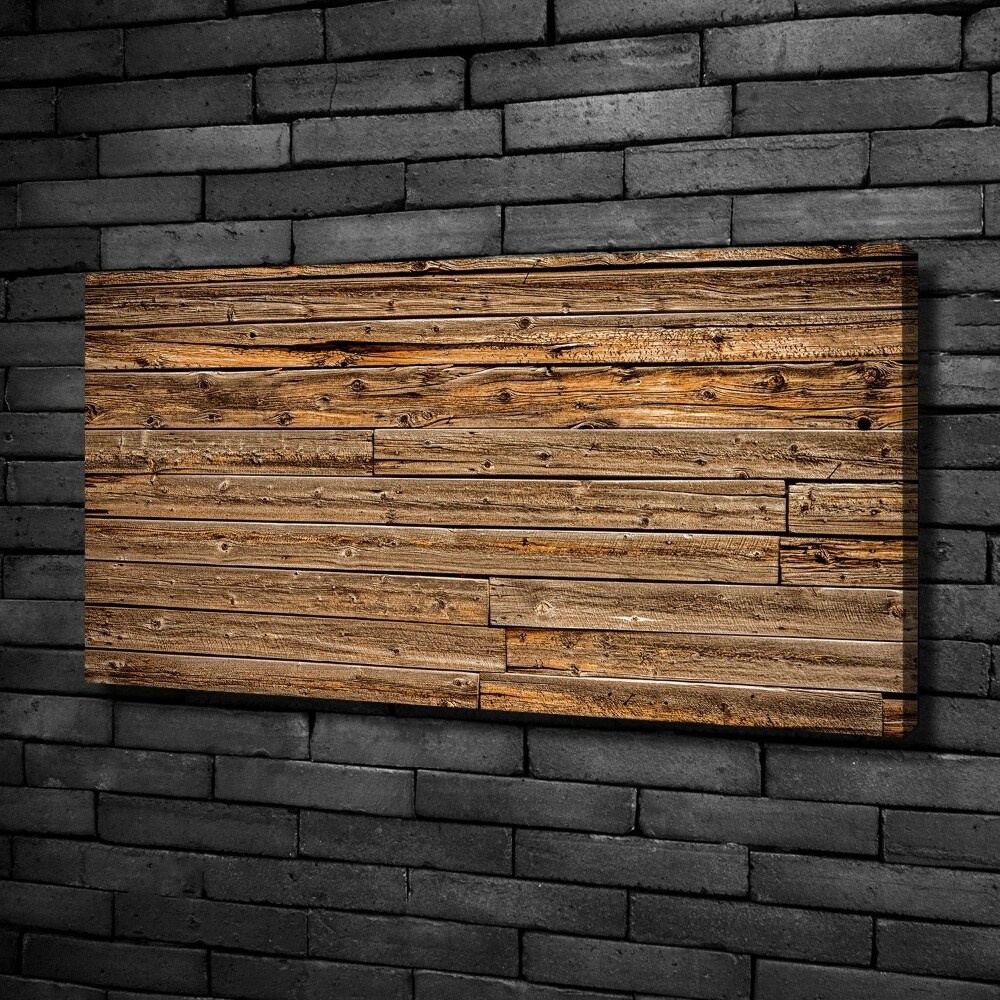 Foto obraz na płótnie Drewniana ściana