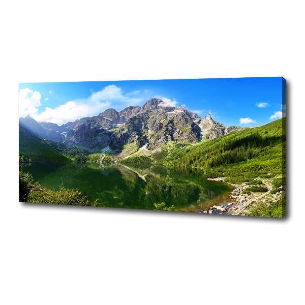 Foto obraz na płótnie Morskie oko Tatry