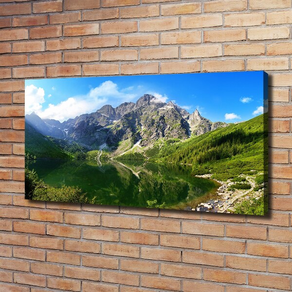 Foto obraz na płótnie Morskie oko Tatry