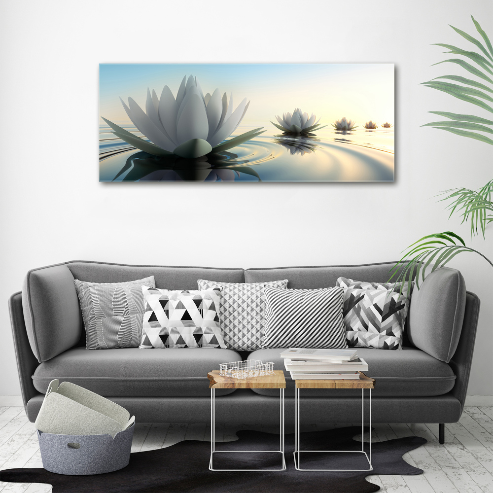 Duży Foto obraz na płótnie Kwiat lotosu