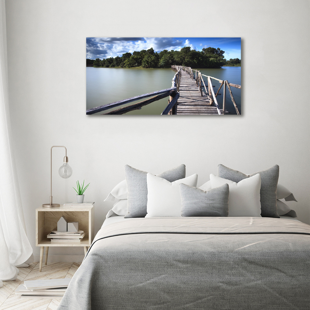 Foto obraz na płótnie Drewniany most
